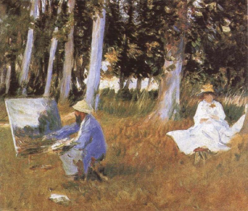 John Singer Sargent Claude Monet Painting at the Edge of a wood China oil painting art